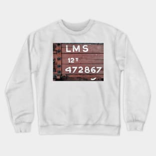 Old London, Midland and Scotland (LMS) railway 12t coal Wagon Crewneck Sweatshirt